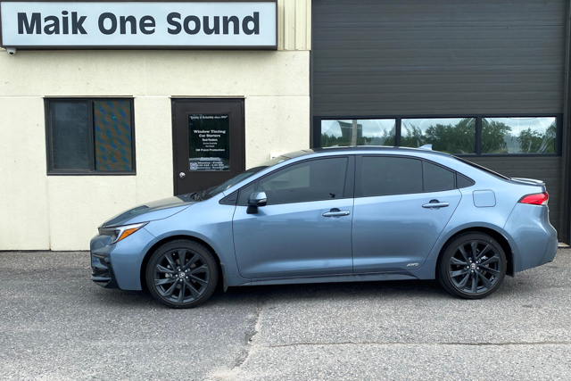 Toyota 2024 Sentra with professional window tint in North Bay